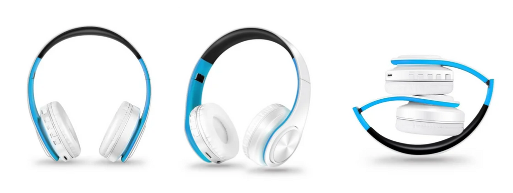 Men Gift Gold Wireless Headphones Bluetooth Earphone Stereo Headset with Build-in MIC