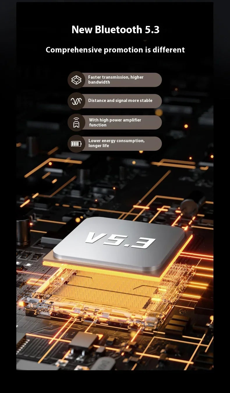 Xiaomi HD Voice Wireless 5.3 Inch Headphones with Bass Stereo Smart Noise Cancelling Headphones for Running and Sports