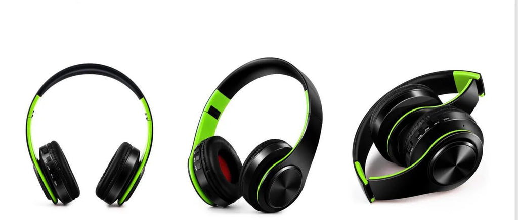 Men Gift Gold Wireless Headphones Bluetooth Earphone Stereo Headset with Build-in MIC