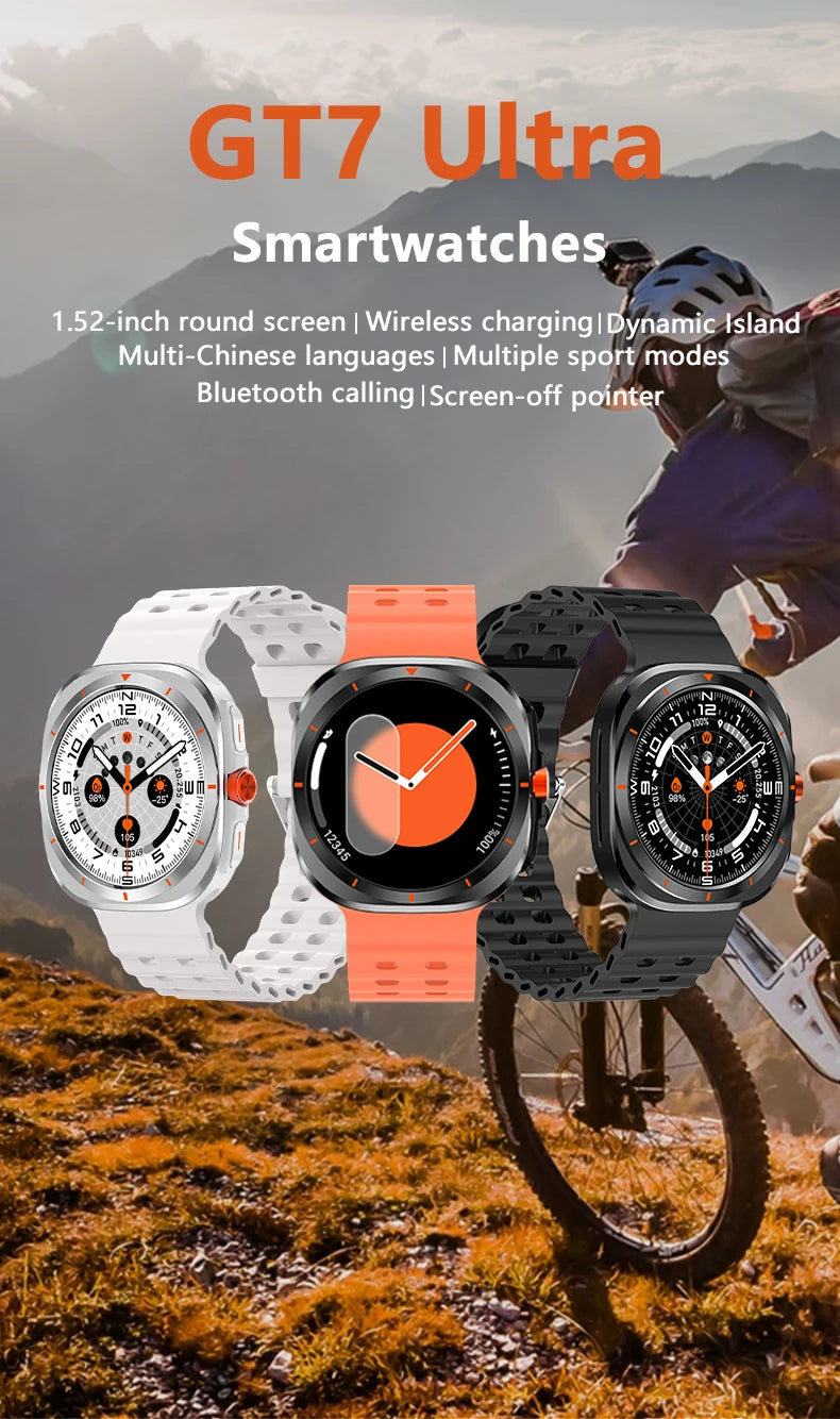 2025 New Smartwatch GT7 Ultra 1.52-inch AMOLED HD Display Bluetooth  Men Women Watch Gift