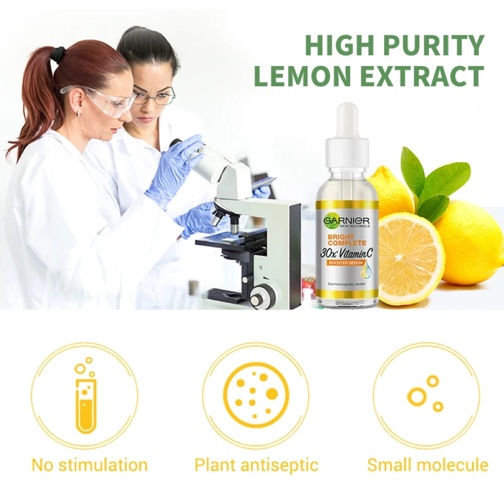 30ml Garnier Whitening Essence Removes Acne Marks Facial Repair Serum Shrinks Pores Moisturizes Essence