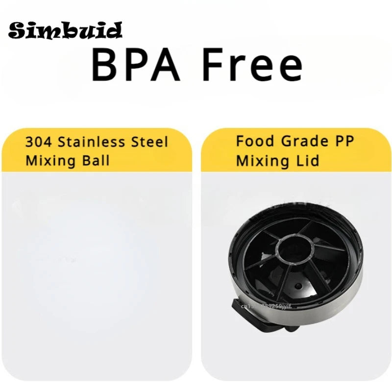 1pcs Stainless Steel Protein Powder Shaker Bottle with Ball Scale Leak Proof for Gym Fitness Sport  Water Cup