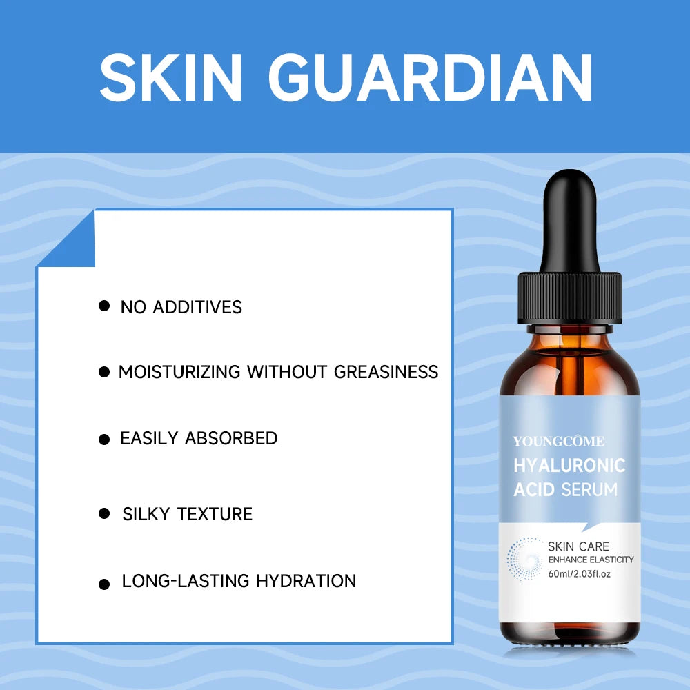 Hyaluronic Acid Serum for Skin 100% Pure Anti Aging Serum Intense Hydration Firming Fine Lines Lighten