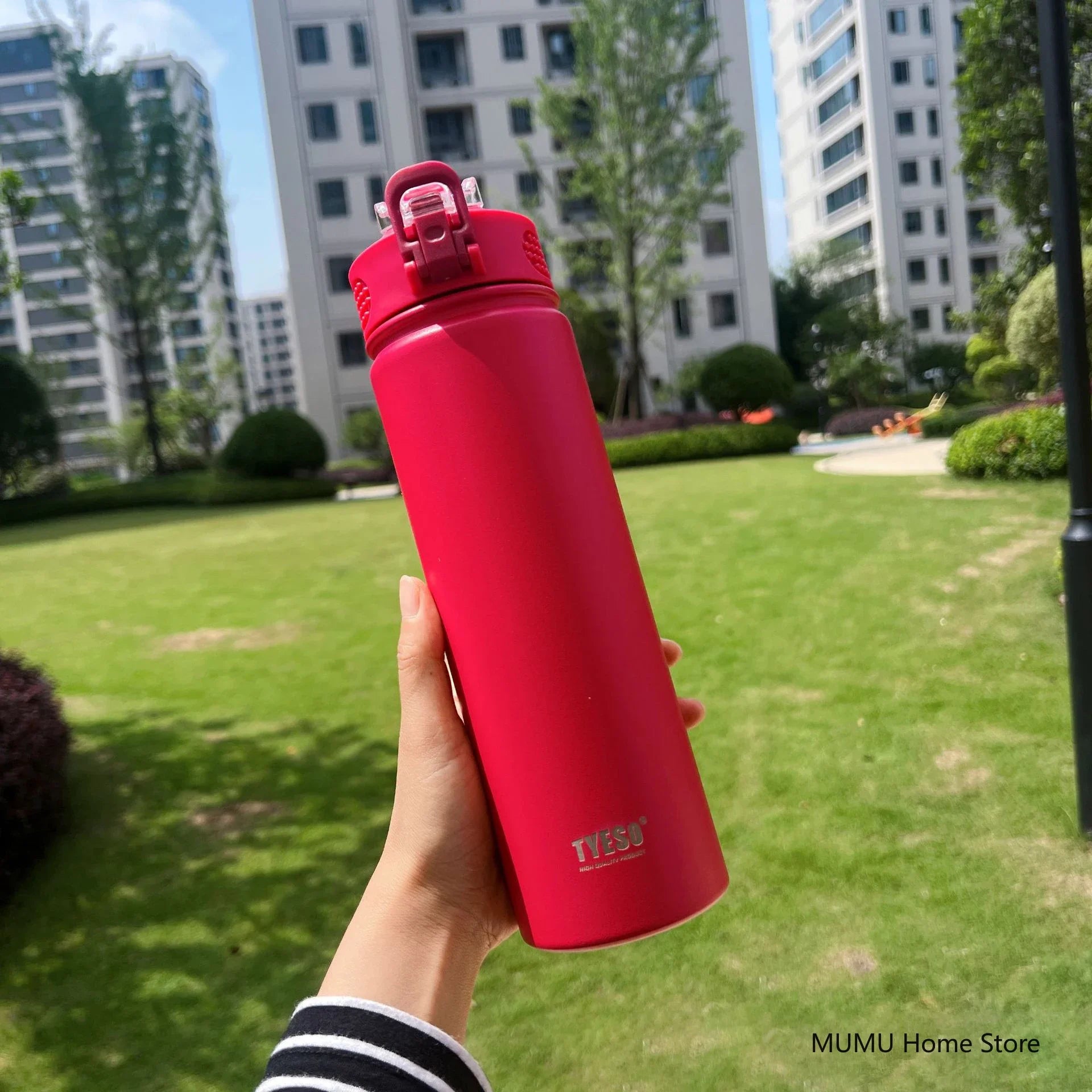 600/750ML Thermos Bottle With Straw Stainless Steel Car Thermal Cup Sports Water Bottles Keeps Cold and Heat Thermal Mug