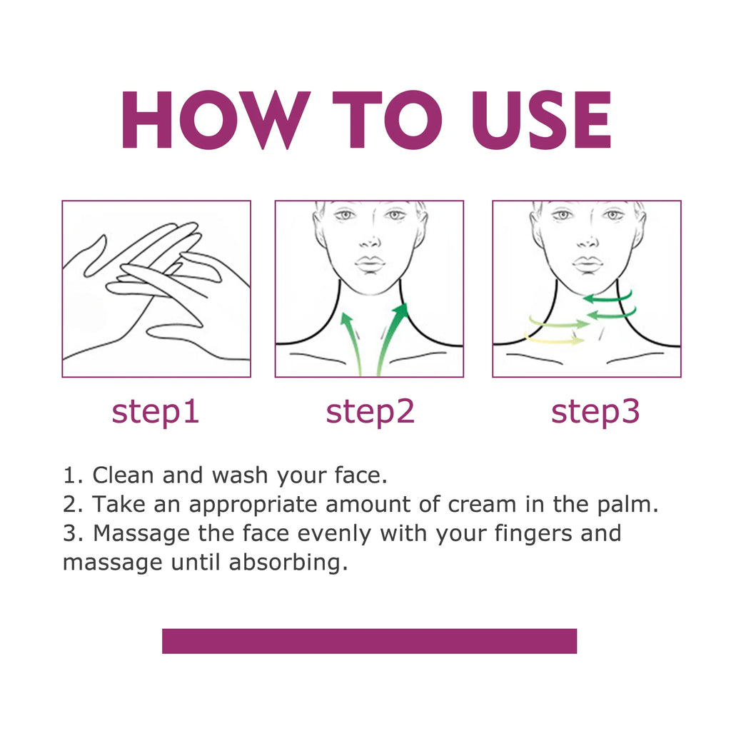 Hydrolyzed Collagen Neck Cream Anti Aging Lifting Firming Lightening Lines Nourish Eliminate Double Chin Face Skin Car