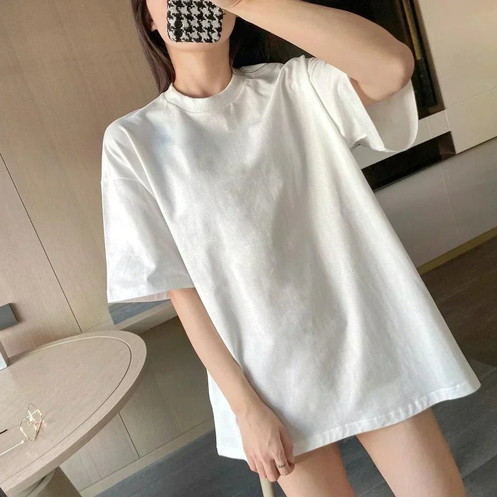 KPop Devil Hunter Casual Shirt Trend T-shirt Fashion  Loose T-shirt