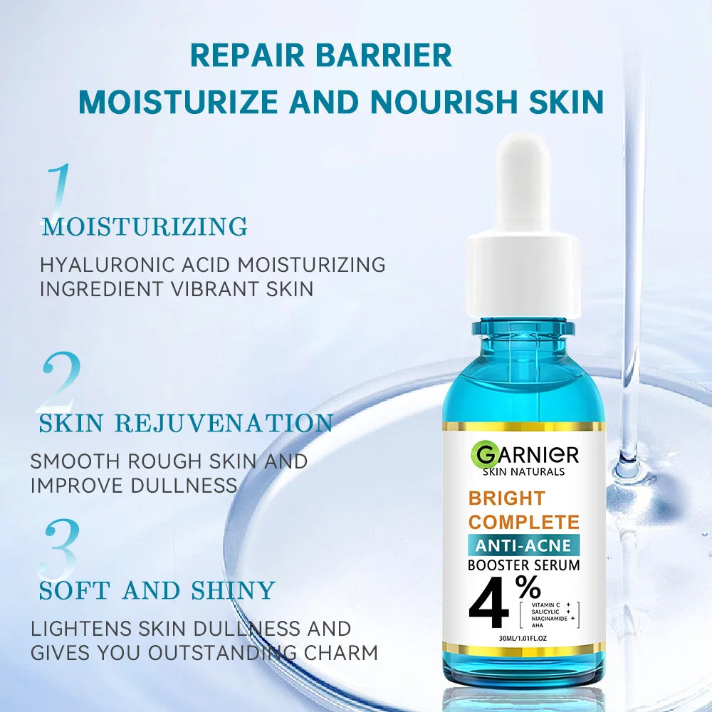 30ml Garnier Whitening Essence Removes Acne Marks Facial Repair Serum Shrinks Pores Moisturizes Essence