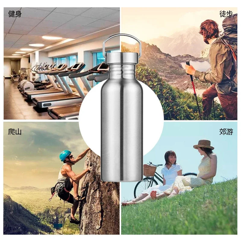 500/750/1000ml Stainless Steel Water Bottle Large Capacity Big Mouth Vacuum Flasks